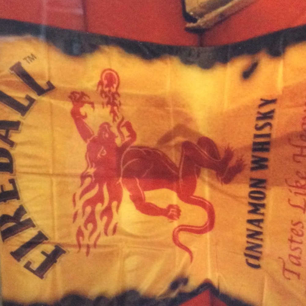New FireBall Whiskey Banner Flag